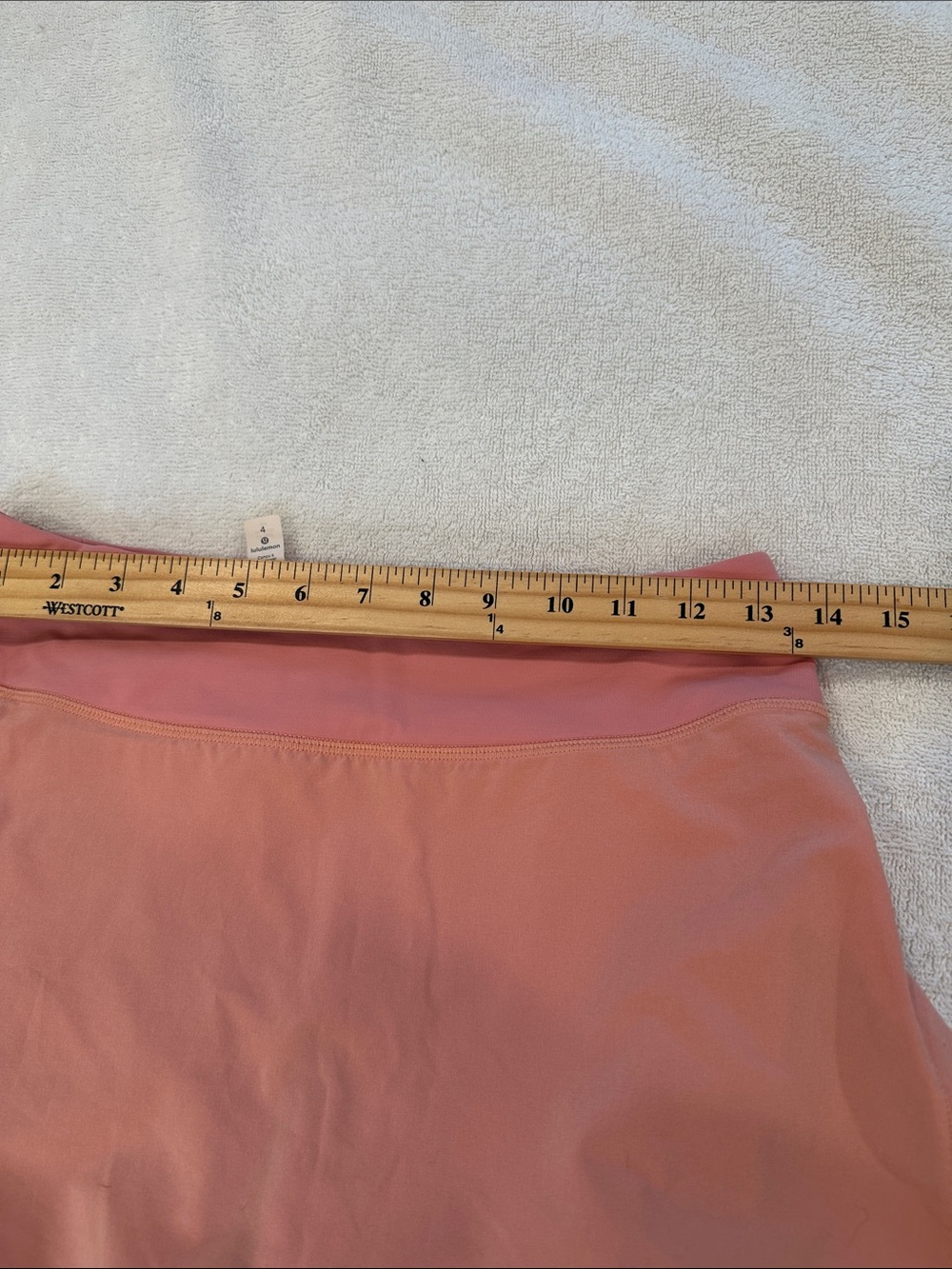 lululemon Play Off The Pleats Peach Athletic tennis Skort/ skirt size 4 - Picture 15 of 16